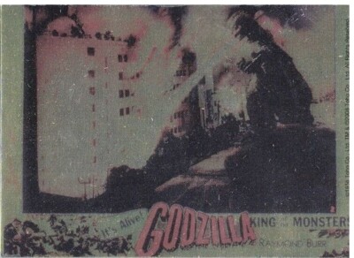 GODZILLA KING OF MONSTERS 2006 FOIL GODZILLA DESTROYING BUILDING-image