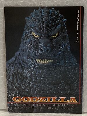 GODZILLA - Trading Card #79 - KING of the MONSTERS - 1995 Amada RARE-image