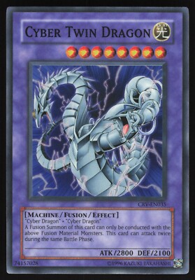 Cyber Twin Dragon - CRV-EN035 - Super Rare - Unlimited Yugioh-image