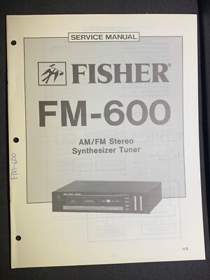 Fisher FM-600 Service AM/FM Stereo Synthesizer Tuner Original-image