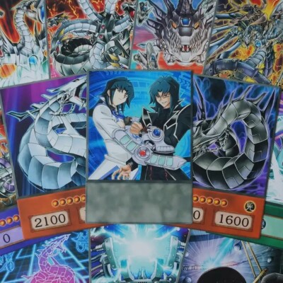 Yu-Gi-Oh Anime Style Cards Zane Truesdale Cyber End Dark Dragon Twin Chimeratech-image