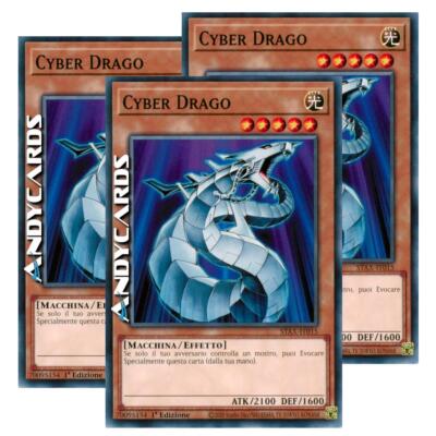 3x CYBER DRAGON • (Cyber Dragon) • Common • STAX IT015 • 1Ed • Yugioh! ANDYCARDS-image