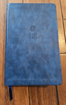 Holy Bible KJV Red letter Edition Giant Print Thomas Nelson Blue Leatherette-image