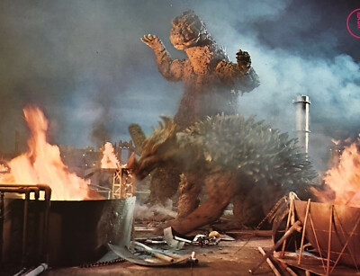 GODZILLA LOBBY CARDS (4) MOVIE POSTER 1972 VS GIGAN ANGUIRUS KING GHIDORAH-image