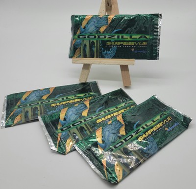 Godzilla Supervue Premium Movie Trading Cards Sealed 1998 Inkworks -image