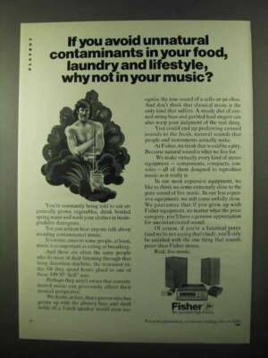 1971 Fisher Stereos Ad - Avoid Unnatural Contaminants-image