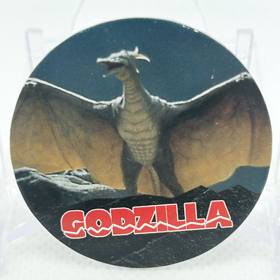 GODZILLA 1995 Vintage Rare card menko Cap Collection Amada Japanese #16-image