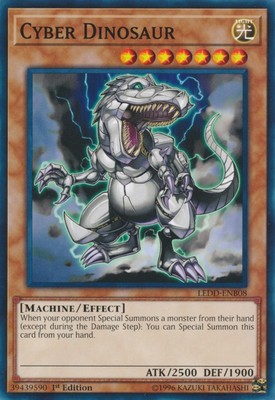 Cyber Dinosaur - LEDD-ENB08 - Common - 1st Edition Near Mint Legendary Dragon De-image