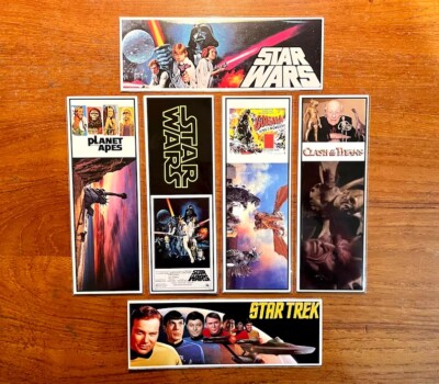 SCI FI Film Icons Handmade Bookmarks Star Wars Star Trek Godzilla Planet/Apes-image