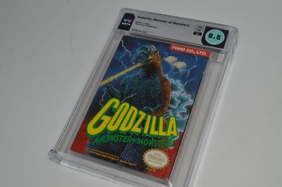 GODZILLA- MONSTER OF MONSTERS WATA GRADED 8.5 Nintendo NES -Very Good-CIB(EQM29)-image