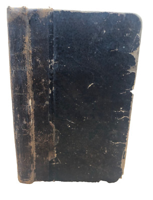 ANTIQUE Ready Reckoner 1847 MATH INTEREST WAGE TABLES OLD LEATHER VINTAGE VTG-image