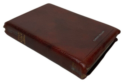 Holy Bible Ready References Missionary Edition Indexed Calfskin Leather-image