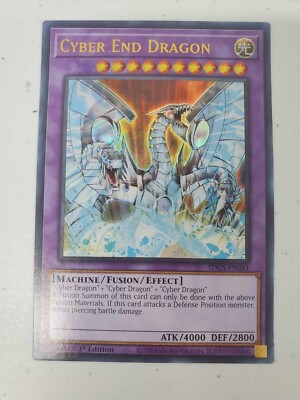 Yugioh Cyber End Dragon Misprint SDCS-EN041 8/1/23-image
