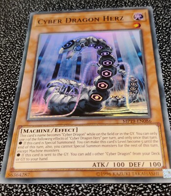 1x Yu-Gi-Oh! Cyber Dragon Herz - MP19-EN086 - Super Rare - Unlimited - NM-image