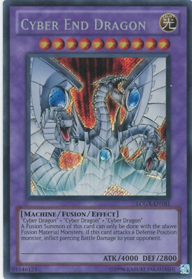 Yugioh Cyber End Dragon LCGX-EN181 Secret Rare  LP-image