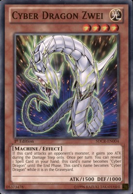 1st Ed Cyber Dragon Zwei SDCR-EN004 Yugioh-image