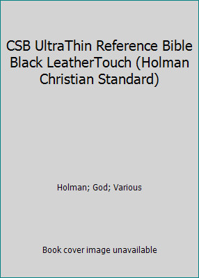 CSB UltraThin Reference Bible Black LeatherTouch (Holman Christian Standard)-image