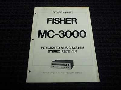 Vtg Original Fisher Service Manual MC-3000 Integrated Music Sys.Stereo Receiver -image