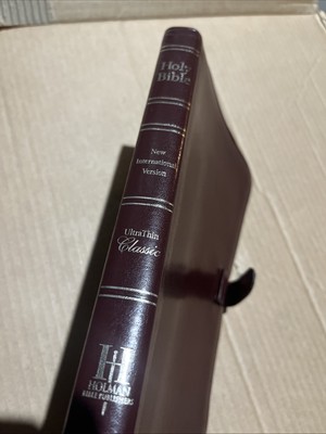 Holy Bible KJV UltraThin Reference Bonded Leather Holman 1986-image
