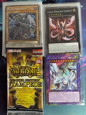 Yugioh - Quarter Century Stampede RA04 - Platinum Secret Rare Singles-Pack Fresh-image
