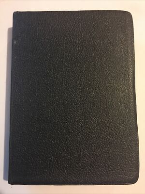 Kirkbride Nelson Chain Reference Bible Black Leather 1964 KJV Red Letter Vintage-image