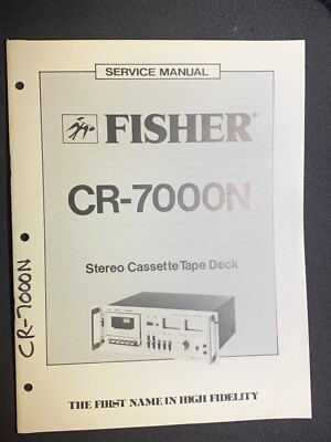 Fisher CR-7000N Service Manual Stereo Cassette Tape Deck Original-image