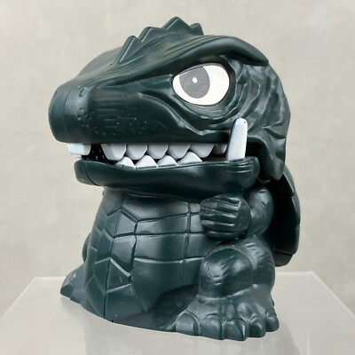 1994 Bandai Godzilla Gamera Roulette Game Biting Closing Mouth Toy Kaiju Figure-image