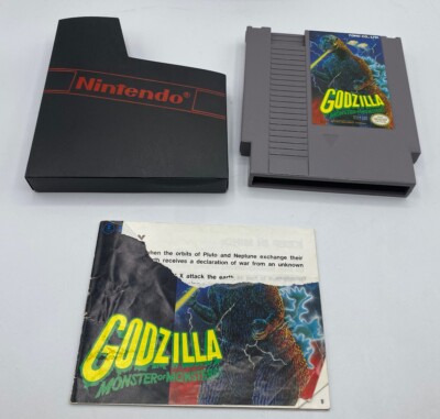 Godzilla Monster of Monsters Nintendo Entertainment System Nes 1989 W/ Manual-image