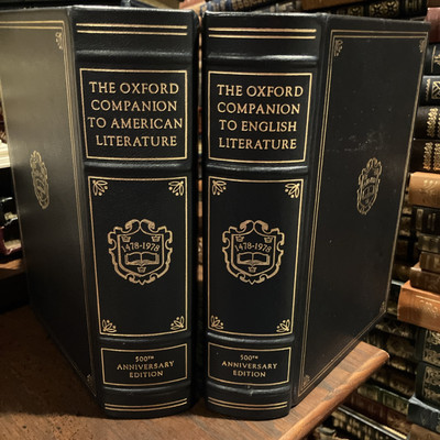 FRANKLIN LIBRARY: OXFORD REFERENCE: 2 VOS: AMERICAN LITERATURE & ENGLISH LIT-image