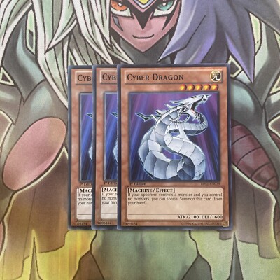 BP02-EN039 x3 Cyber Dragon Common Excellent Condition Yugioh-image