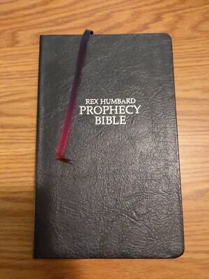 Vintage 1979 REX HUMBARD USA Prophecy Black Genuine Leather Bible SIGNED-image