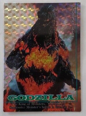 NM 1995 Toho Films Amada Godzilla TCG Prism Trading Card #99-image