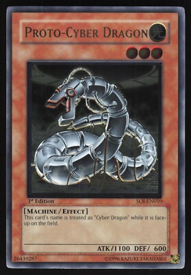 Proto-Cyber Dragon - SOI-EN010 - Ultimate Rare - 1st Edition Yugioh 4-image