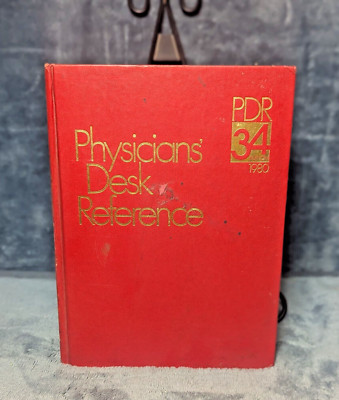 1980 Physicians Desk Reference PDR 34th Edition Hardcover Book-image