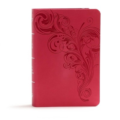 Holman Bible St KJV Large Print Compact Reference Bible, Pink Le (Leather Bound)-image