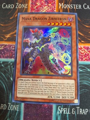 Yu-Gi-Oh! Mana Dragon Zirnitron CYHO-EN021 Super Rare 1st Edition Near Mint a1/-image