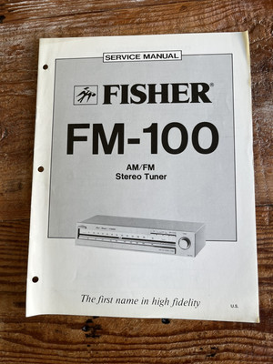 FISHER AM/FM Stereo Tuner FM-100 Service Manual-image