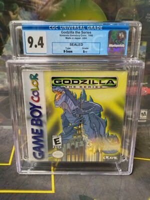 WOW CGC 9.4 A++ Godzilla The Series gameboy color Rare Sealed Video Game TOP POP-image