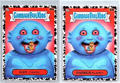 Fantastic Planet Draag Om Garbage Pail Kids GPK Movie Spoof BLACK SP 2-Card Set-image