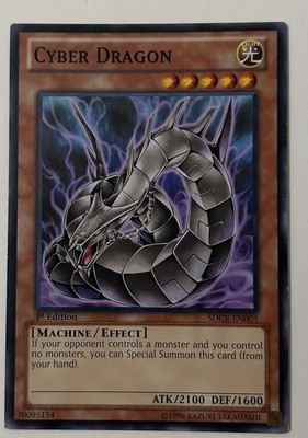 Cyber Dragon (Black) - SDCR-EN003 - Common - 1st Edition - Near Mint-image