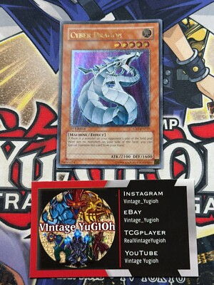 Yugioh Cyber Dragon CRV-EN015 1st Edition Ultimate Rare VLP-image