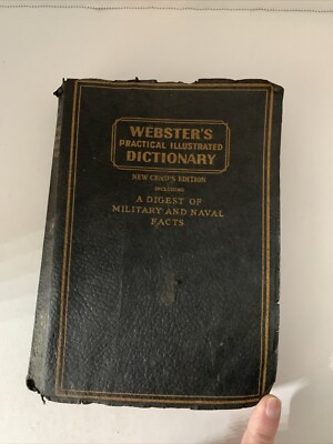Websters Practical Illustrated Dictionary 1942 Naval & Military Facts New Census-image