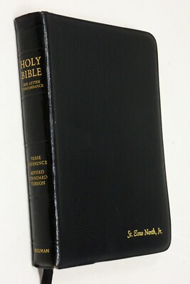 Holman RSV Verse Reference Jewel Ed Bible (1962) Red Letter Concordance Calfskin-image