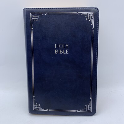 Holman KJV Blue Large Print Personal Size Reference Bible 2019 Indexed-image