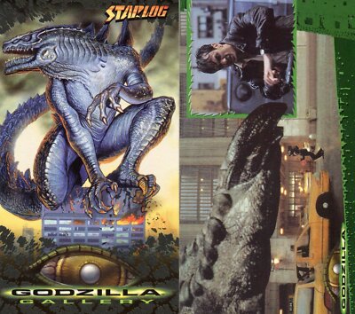 Godzilla The Movie Supervue Widevision Size Does Matter Promo Card Lot (2)-image