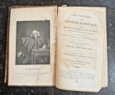 Samuel Johnson, Dictionary of the English Language, London, 1824-image