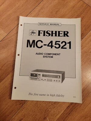 Fisher MC 4521 Stereo System Service Manual-image
