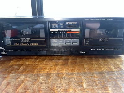 Studio Standard By Fisher CR-W34H Stereo Double Cassette Deck Player In Black-image