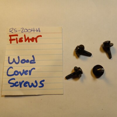 📈 FISHER RS-2004A STEREO RECEIVER ⚡️ WOOD METAL COVER SCREWS ⚡️ -image