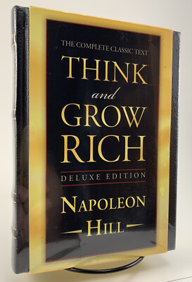 Think and Grow Rich by Napoleon Hill Vegan Leather Bound Deluxe Edition - Sealed-image